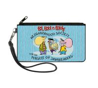 Canvas Zipper Wallet LARGE ED EDD N EDDY JAWBREAKERS Pose and Title Logo Blues