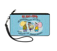 Canvas Zipper Wallet LARGE ED EDD N EDDY JAWBREAKERS Pose and Title Logo Blues