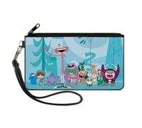 Canvas Zipper Wallet LARGE Foster's Home for Imaginary Friends Group Pose Blues