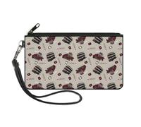 Canvas Zipper Wallet LARGE Harry Potter Hogwarts Express Knight Bus Collage Beig