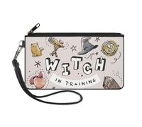 Canvas Zipper Wallet LARGE Harry Potter WITCH IN TRAINING Collage Light Pink