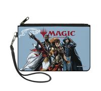Canvas Zipper Wallet LARGE MAGIC THE GATHERING Three Planeswalker Group Pose and