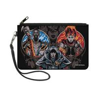 Canvas Zipper Wallet LARGE MAGIC THE GATHERING Three Planeswalker Poses and Titl
