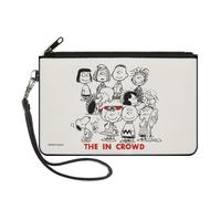 Canvas Zipper Wallet LARGE Peanuts Gang 75th Anniversary THE IN CROWD Group Pose