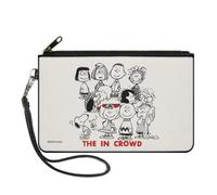 Canvas Zipper Wallet LARGE Peanuts Gang 75th Anniversary THE IN CROWD Group Pose
