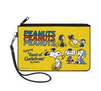 Canvas Zipper Wallet LARGE PEANUTS Gang FEATURING GOOD OL CHARLIE BROWN Characte