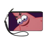 Canvas Zipper Wallet LARGE Sponge Bob Savage Patrick Pose Purple