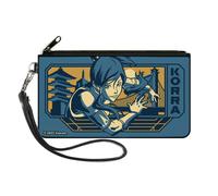 Canvas Zipper Wallet LARGE The Legend of Korra Avatar KORRA Bridge Pose and Text