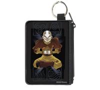 Canvas Zipper Wallet MINI X-SMALL Avatar the Last Airbender Aang Meditating Pose