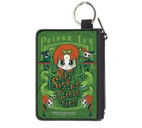 Canvas Zipper Wallet MINI X-SMALL Chibi POISON IVY AND THE SIRENS OF GOTHAM CITY