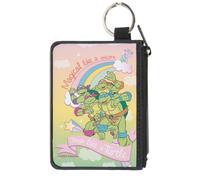 Canvas Zipper Wallet MINI X-SMALL Classic TMNT Turtles Pose19 MAGICAL LIKE A UNI