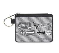 Canvas Zipper Wallet - Mini X-Small - Coca-Cola Enjoy Refresh Can A... ACC NUOVO