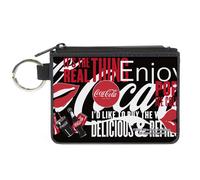 Canvas Zipper Wallet - Mini X-Small - Coca-Cola It`S The Real Thing... ACC NUOVO