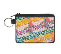 Canvas Zipper Wallet - Mini X-Small - Coca-Cola Script Logo Stacked... ACC NUOVO