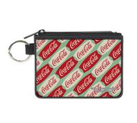 Canvas Zipper Wallet - Mini X-Small - Coca-Cola Script Marquee Logo... ACC NUOVO