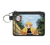 Canvas Zipper Wallet - Mini X-Small - Demon Slayer Zenitsu Agatsuma... ACC NUOVO