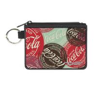 Canvas Zipper Wallet - Mini X-Small - Drink Coca-Cola Coke Patches ... ACC NUOVO