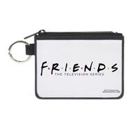 Canvas Zipper Wallet MINI X-SMALL FRIENDS-THE TELEVISION SERIES Logo White/Black