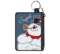 Canvas Zipper Wallet MINI X-SMALL Frosty the Snowman THE ORIGINAL Smiling Pose B