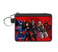 Canvas Zipper Wallet MINI X-SMALL GI Joe COBRA Agents Group Pose and Logo Reds