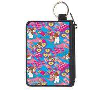 Canvas Zipper Wallet MINI X-SMALL Gremlins The New Batch Gizmo Poses Peace Colla
