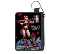 Canvas Zipper Wallet MINI X-SMALL HARLEY QUINN Issue #1 Roller Derby Hammer Cov