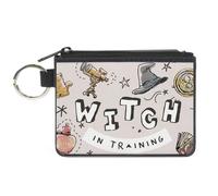 Canvas Zipper Wallet MINI X-SMALL Harry Potter WITCH IN TRAINING Collage Light P
