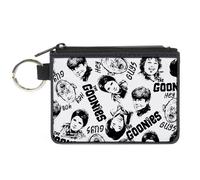 Canvas Zipper Wallet MINI X-SMALL THE GOONIES Character Face Sketch Collage Whit