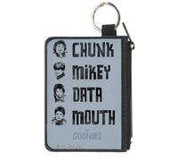 Canvas Zipper Wallet MINI X-SMALL The Goonies CHUNK-MIKEY-DATA-MOUTH Poses Periw