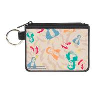 Canvas Zipper Wallet MINI X-SMALL The Wizard of Oz Dorothy Pose and Ruby Slipper