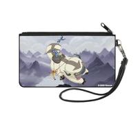 Canvas Zipper Wallet SMALL Avatar the Last Airbender Appa Carrying 4-Character G