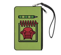 Canvas Zipper Wallet SMALL Blue's Clues Steve's Handy Dandy Notebook Thinking Ch