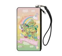 Canvas Zipper Wallet SMALL Classic TMNT Turtles Pose19 MAGICAL LIKE A UNICORN-TO