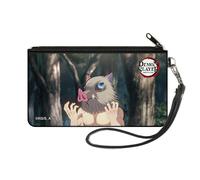 Canvas Zipper Wallet - Small - Demon Slayer Inosuke Hashibira Boar ... ACC NUOVO