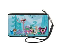 Canvas Zipper Wallet SMALL Foster's Home for Imaginary Friends Group Pose Blues