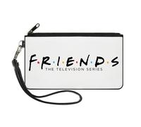 Canvas Zipper Wallet SMALL FRIENDS-THE TELEVISION SERIES Logo White/Black/Multi