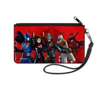 Canvas Zipper Wallet SMALL GI Joe COBRA Agents Group Pose and Logo Reds