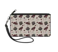 Canvas Zipper Wallet SMALL Harry Potter Hogwarts Express Knight Bus Collage Beig