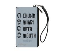 Canvas Zipper Wallet SMALL The Goonies CHUNK-MIKEY-DATA-MOUTH Poses Periwinkle/B