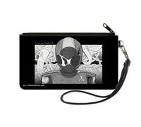 Canvas Zipper Wallet SMALL TOONAMI Robot TOM Sketch Pose Black/Grays