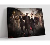 CanvasArtShop - Stampa Artistica su Tela, Motivo: Peaky Blinders Crew, 30 mm di profondità, 36in x 24in / 91cm x 60cm