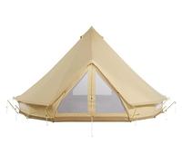 CanvasCamp Sibley 600 ProTech Double Door - Tenda in cotone di lusso per 12 persone, tenda rotonda per glamping e campeggio all'aperto, tenda familiare con telo per pavimento e zanzariera integrata