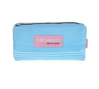 CANVASCO Borsa per il trucco in cintura portuale azzurro - Astuccio design senza tempo e robusto - accessori per viaggio