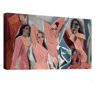 canvashop Quadri Moderni Cm 120X70 Pablo Picasso Les Demoiselles D'Avignon Quadro Su Tela Canvas Stampe Da Parete Arredo Casa Soggiorno Arte Riproduzione Dipinti Famosi