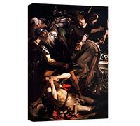canvashop Quadri Moderni Soggiorno, Caravaggio San Paolo 70x50 Cm, Quadro Camera da Letto, Stampe da Parete Su Tela Canvas, Arte, Famosi