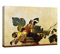 canvashop Quadro Caravaggio Canestra di frutta 50x35 cm