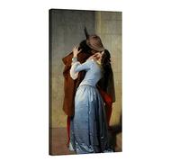 canvashop Quadro Hayez Il Bacio 60x30 cm Stampe Da Parete Su Tela