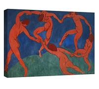 canvashop Quadro Matisse La Danza Stampa Su Tela Canvas Quadri Moderni Soggiorno Camera Da Letto Arte Arredo Casa Riproduzione Artisti Famosi (50X35 Cm)