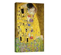 canvashop Quadro Moderno Il Bacio Di Klimt 120x70 cm Verticale | Quadro Su Tela Canvas, Stampe Da Parete, Per Soggiorno Camera Da Letto, Arredo Casa Arte
