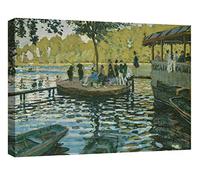 canvashop Quadro Monet Cm 100X70 La Grenouillère Stampe Da Parete Su Tela Canvas Quadri Moderni Soggiorno Camera Da Letto Impressionisti